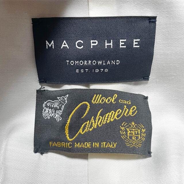 MACPHEE トゥモローランド メルトン チェスター カシミヤ 比翼 ロング ファッションアイテムを