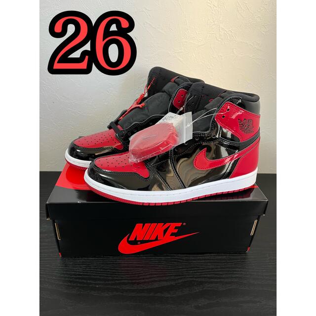 Nike Air Jordan 1 High OG Patent Bred 26