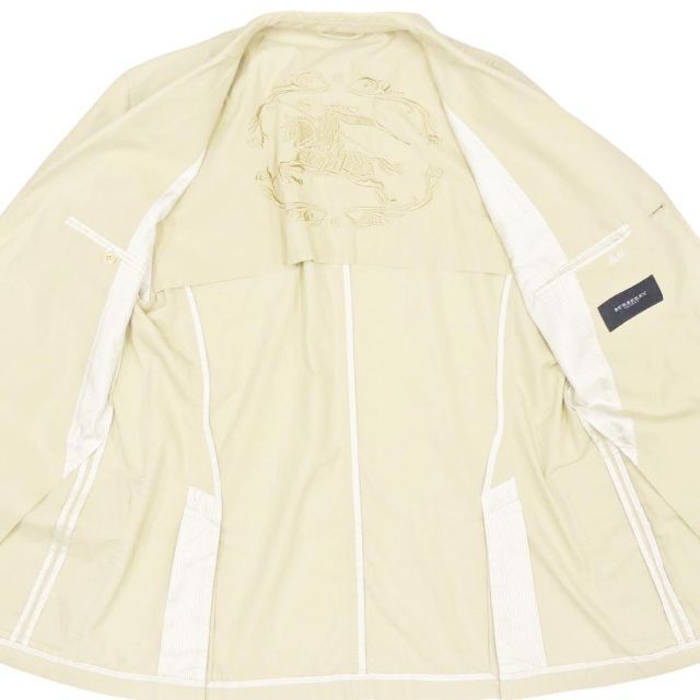 BURBERRY(バーバリー)のビッグロゴ テーラードジャケット ブレザー バーバリー L メンズ ベージュ メンズのジャケット/アウター(テーラードジャケット)の商品写真