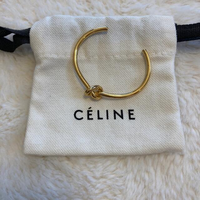 正規セリーヌ CELINE ノットブレスレット ゴールドカラー レディース