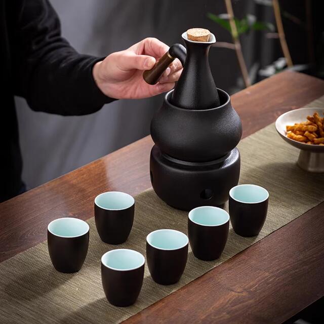 酒器9点セット 陶器 酒燗器付き 徳利 熱燗 冷酒 高級感 清酒 酒器9点セット 陶器 酒燗器付き 徳利 熱燗 冷酒 高級感 清酒