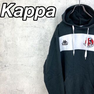 カッパ(Kappa)の希少 90s カッパ パーカー 刺繍ロゴ 美品(パーカー)