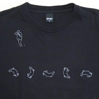 グラニフ(Design Tshirts Store graniph)のgraniph Tシャツ　うさぎ　M ブラック(Tシャツ/カットソー(半袖/袖なし))