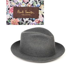 ポールスミス(Paul Smith)の新品☆Paul Smith COLLECTION ウール ハット 帽子☆グレー(ハット)