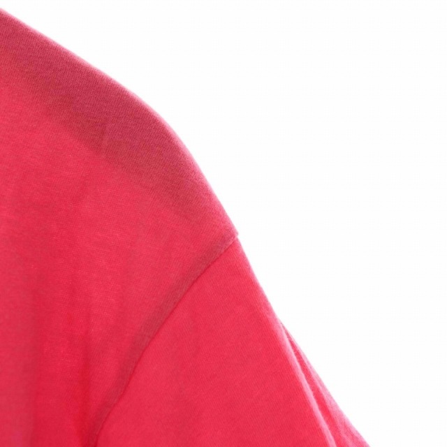 グッチ Tシャツ バックロゴ 半袖 ダメージ加工 クルーネック 丸首 S ピンク 4