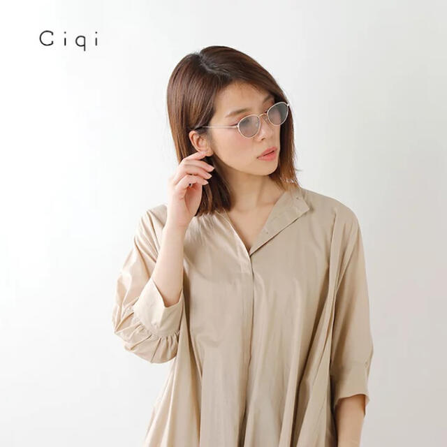 Ciqi シキ UVカット メタル フレーム サングラス レディースのファッション小物(サングラス/メガネ)の商品写真