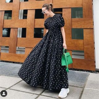 ドゥロワー(Drawer)の新品タグ付き　Cecilie Bahnsen セシリーバンセン　ワンピース(ロングワンピース/マキシワンピース)