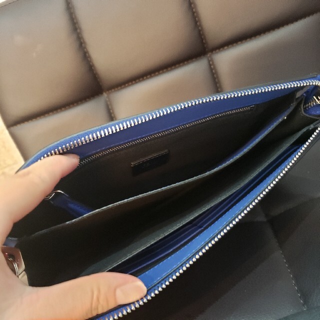 FENDI - フェンディ バグスアイ クラッチバッグ 財布 ブルー セカンド