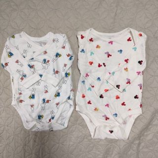 ベビーギャップ(babyGAP)のユニクロ　ミッフィー　ギャップ　ミニー　バンビ　長袖　肌着　4枚セット(肌着/下着)