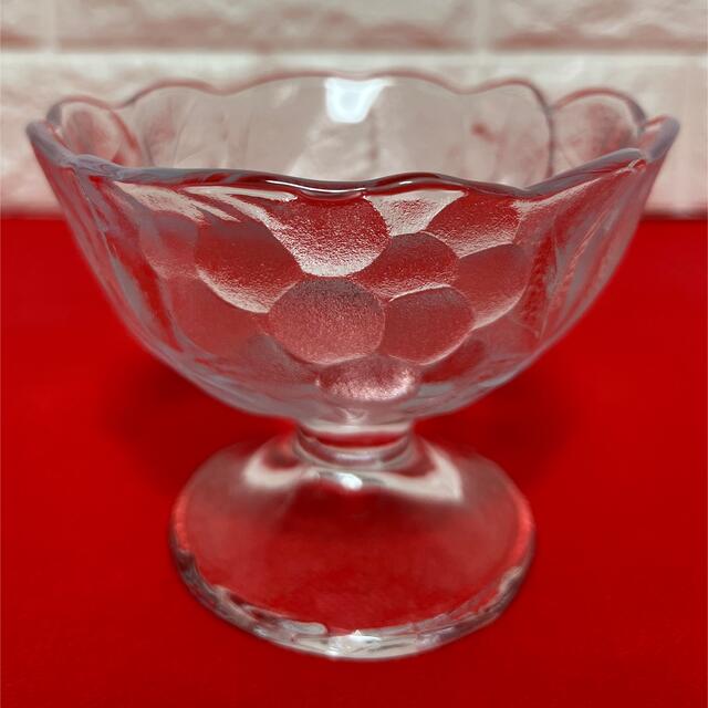昭和レトロ HOYA ホヤ コンポート 葡萄柄 サンデーグラス 昭和レトロ HOYA ホヤ コンポート 葡萄柄 サンデーグラス