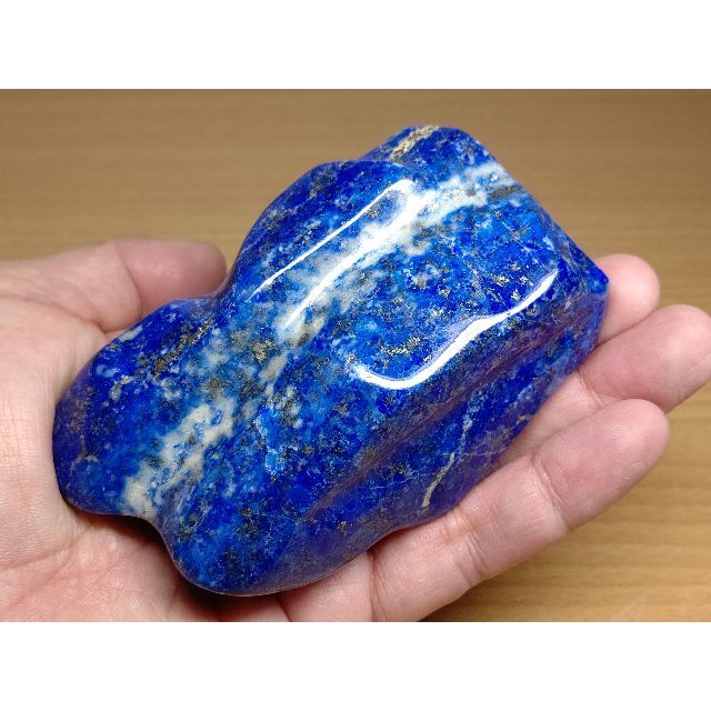 鮮青 405g ラピスラズリ 原石 鉱物 宝石 鑑賞石 自然石 誕生石 水石