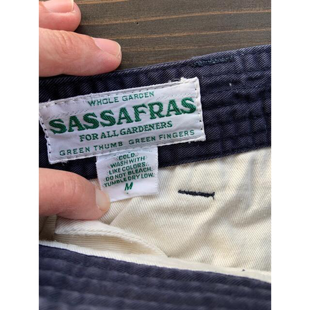 SASSAFRAS(ササフラス)のササフラス　sassafras パンツ　チノパン　ネイビー メンズのパンツ(チノパン)の商品写真