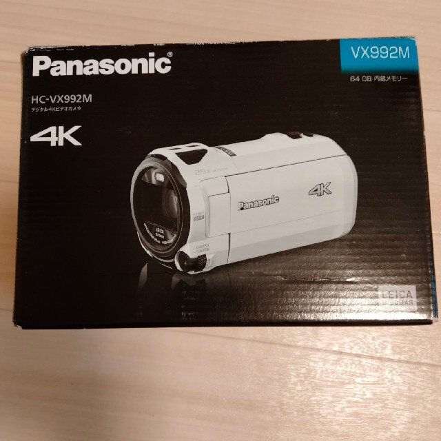 Panasonic(パナソニック)のパナソニック 4K ビデオカメラ VX992M 64GB 光学20倍ズーム カカ スマホ/家電/カメラのカメラ(ビデオカメラ)の商品写真