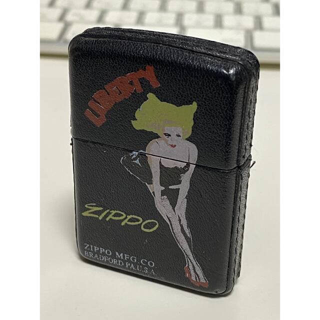 ZIPPO(ジッポー)のZippo/ライター/ビンテージ/レザー/Liberty/1994年/革巻/美品 メンズのファッション小物(タバコグッズ)の商品写真