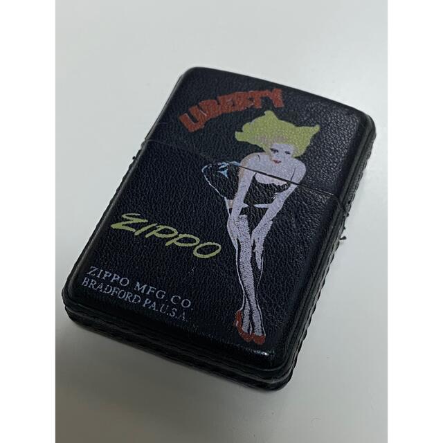 ZIPPO(ジッポー)のZippo/ライター/ビンテージ/レザー/Liberty/1994年/革巻/美品 メンズのファッション小物(タバコグッズ)の商品写真