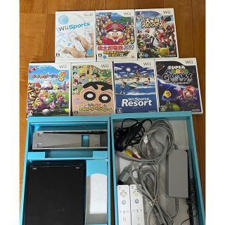 ウィー(Wii)のあゅ様　任天堂　Wii 本体　ソフト7本セット(家庭用ゲーム機本体)