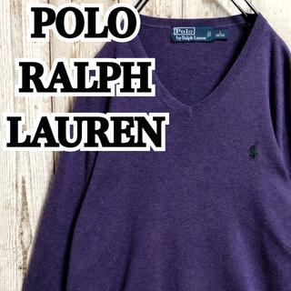ポロラルフローレン(POLO RALPH LAUREN)のポロバイラルフローレン ワンポイント ロゴ刺繍 薄手 ニット/セーター(ニット/セーター)