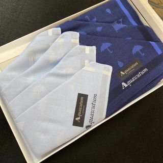 アクアスキュータム(AQUA SCUTUM)のAquascutum  ハンカチ　　2枚セット(ハンカチ)