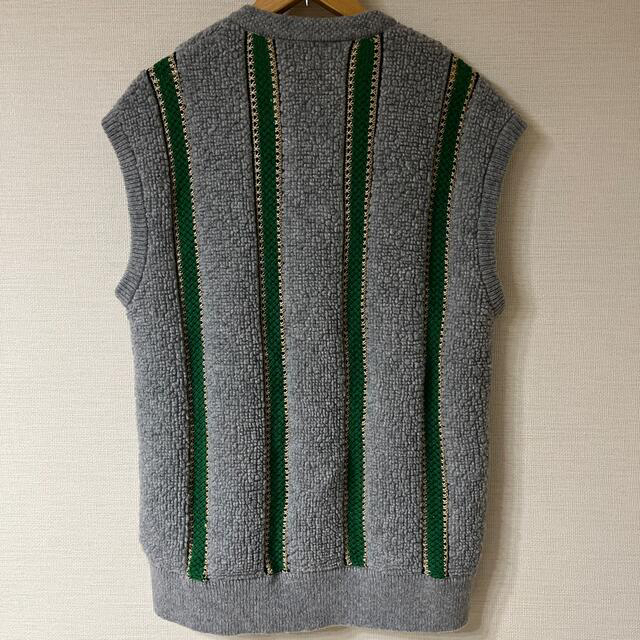 6 roku「PILE STRIPE VEST」パイルストライプベスト