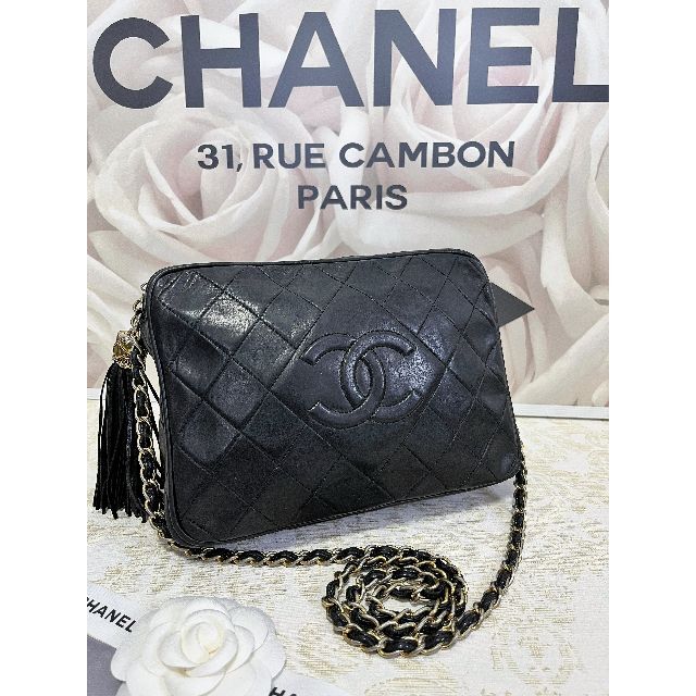 CHANEL マトラッセ デカココ チェーンショルダー キャビアスキン bag