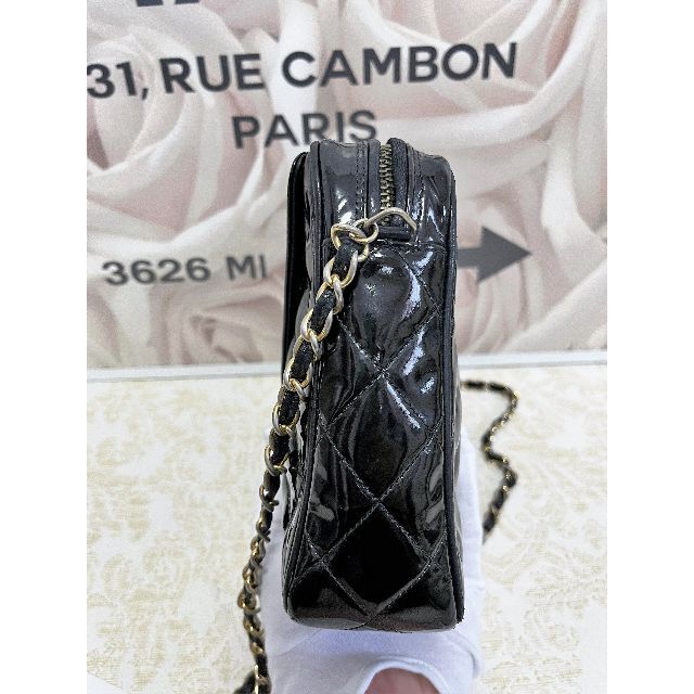 CHANEL - ☆正規超美品☆シャネル パテントレザーマトラッセ チェーン