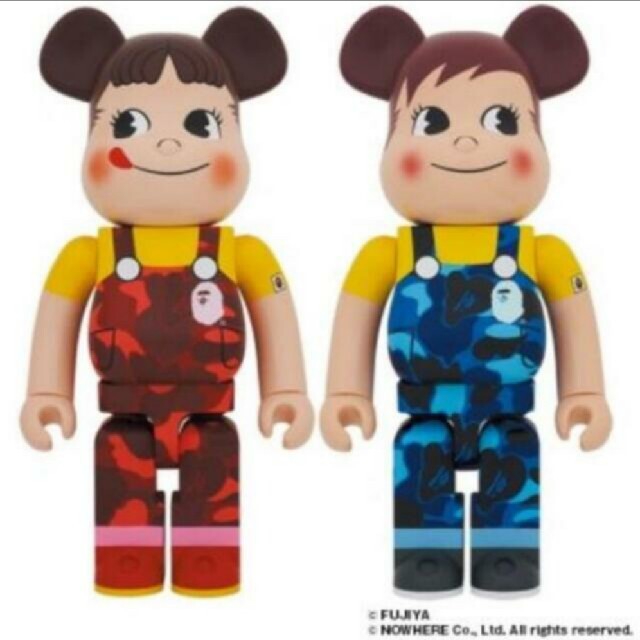 BE＠RBRICK BAPE(R) × ペコちゃん & ポコちゃん 1000%