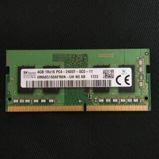 【送料無料】SKhynix ﾒﾓﾘ 4GB 1Rx8 PC4-2400T ①(PCパーツ)