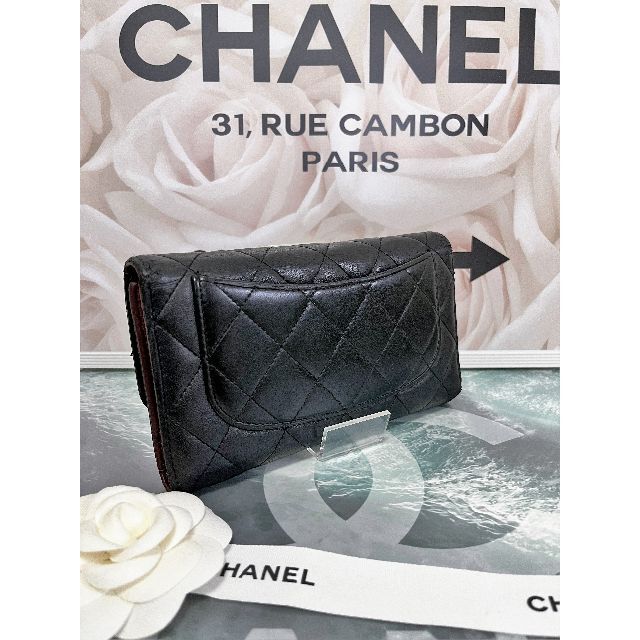 お値下不可‼️【未使用品‼️ファン必見‼️】CHANEL マトラッセ　ステッチ　財布