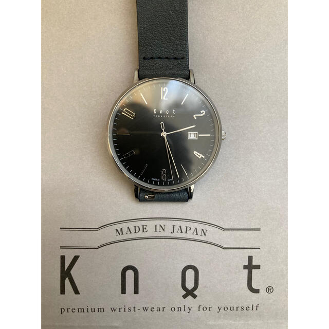 【値下げ】knot 腕時計 CD-40 栃木レザー