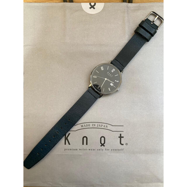 KNOT(ノット)の【値下げ】knot 腕時計 CD-40 栃木レザー メンズの時計(腕時計(アナログ))の商品写真