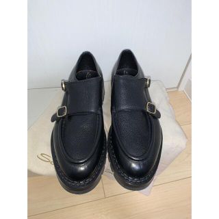 サントーニ(Santoni)のサントーニ 新品 黒 ダブルモンク グッドイヤー製 size6(25cm程度)(ドレス/ビジネス)