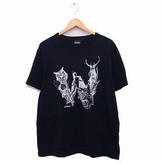 ワイルドシングス(WILDTHINGS)のワイルドシングス カットソー Tシャツ 半袖 綿 コットン L 黒 /KT12(Tシャツ/カットソー(半袖/袖なし))