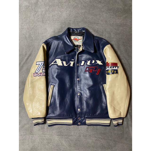 AVIREX USA:REVIVAL JACKET 90s /GOALERSレザージャケット