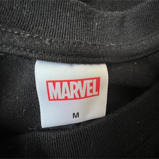 MARVEL(マーベル)の【送料込み】MARVEL マーベル　黒Tシャツ　M ブラック　半袖 メンズのトップス(Tシャツ/カットソー(半袖/袖なし))の商品写真