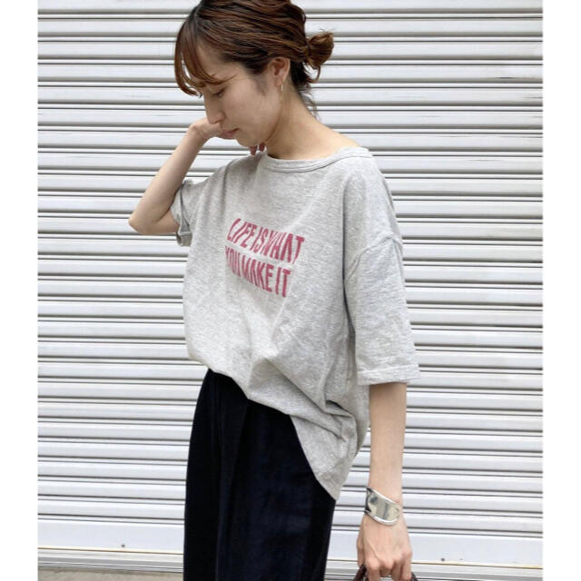 FRAMeWORK ヴィンテージ天竺ロゴTシャツ☆グレー | フリマアプリ ラクマ