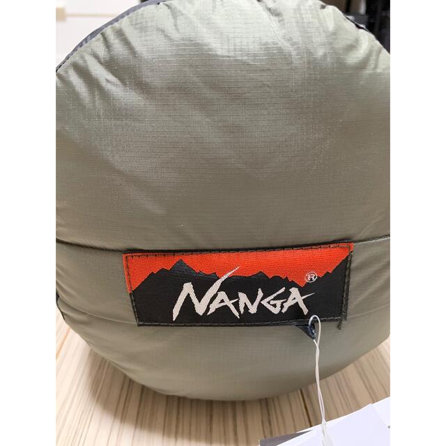 【定価以下】ナンガ　NANGA オーロラ 500 STD ロング　オリーブカラーボックスキルト構造下面