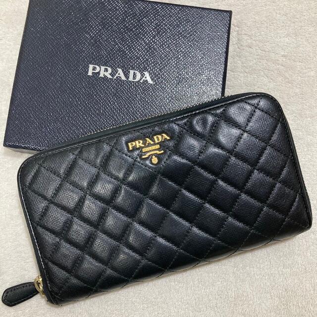 送関込 プラダ PRADA 長財布 ラウンドファスナー - 通販 - www