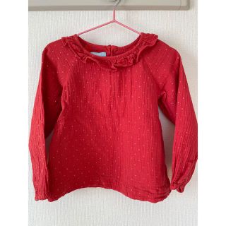 プチバトー(PETIT BATEAU)のoBaiBi オカイディ　98cm 長袖トップス　フランス(Tシャツ/カットソー)