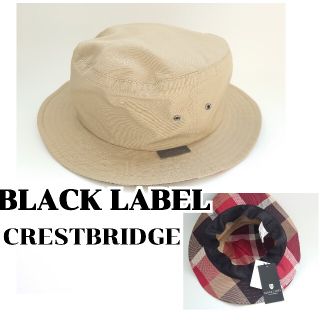 ブラックレーベルクレストブリッジ(BLACK LABEL CRESTBRIDGE)の新品　ブラックレーベル　チェック　バケットハット(ハット)