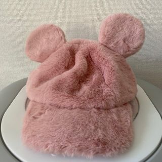 ディズニー(Disney)の【お値下げ】ディズニー　もこもこキャップ　帽子　ミッキー　Disney(キャップ)