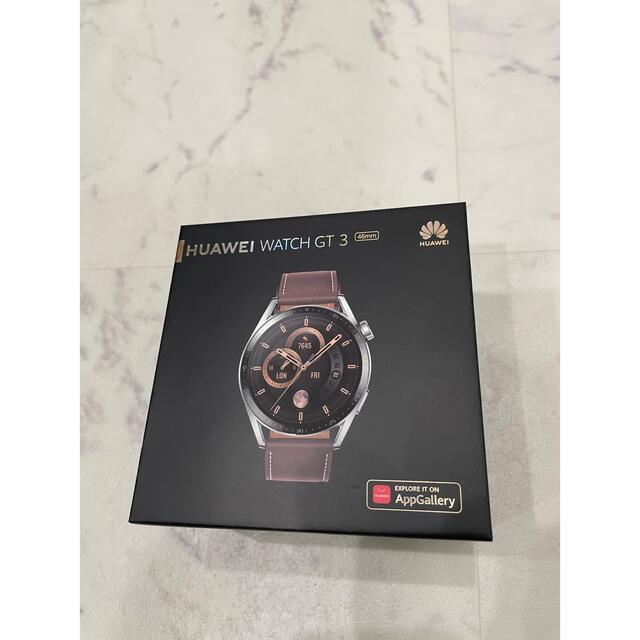 HUAWEI Watch GT3 46mm ブラウンレザー