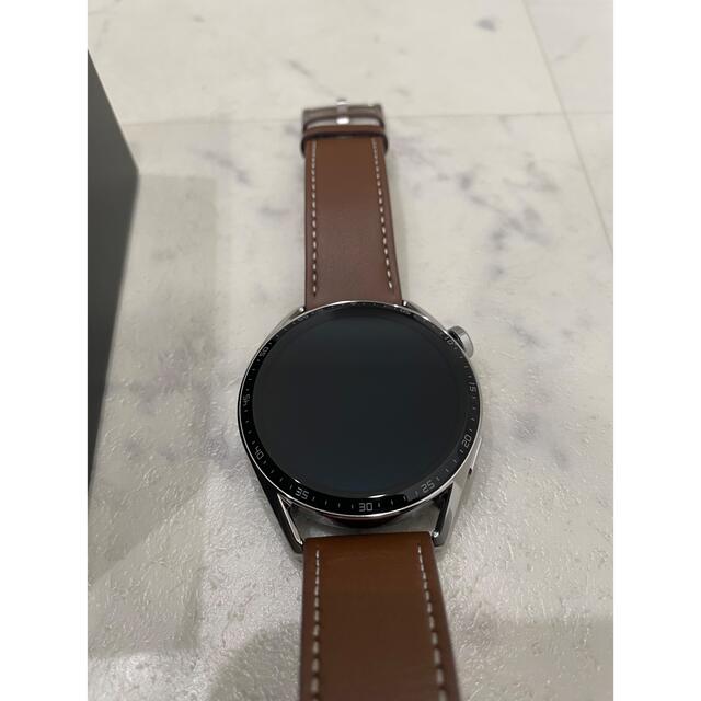 HUAWEI - HUAWEI Watch GT3 46mm ブラウンレザーの通販 by なおき's