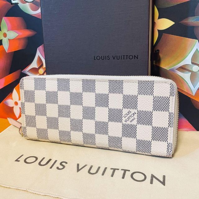 LOUIS VUITTON(ルイヴィトン)のルイヴィトン クレマンス アズール ジッピー 長財布 レディースのファッション小物(財布)の商品写真