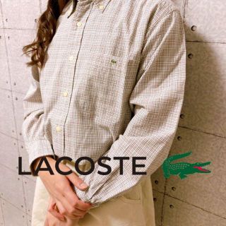 ラコステ(LACOSTE)のLACOSTE ラコステ　長袖シャツ　チェック柄　ワンポイント(シャツ)