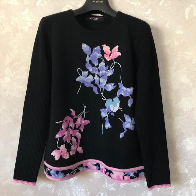 LEONARD - レオナール カシミア混 セーターの通販 by rosé…ロゼ's shop｜レオナールならラクマ