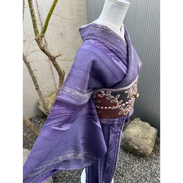 税込 ちりめんに小花柄 地色が美しい青磁色 未着用極美品 お値下げ www