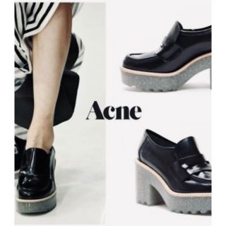 アクネ(ACNE)のACNE プラットフォームシューズ(ローファー/革靴)