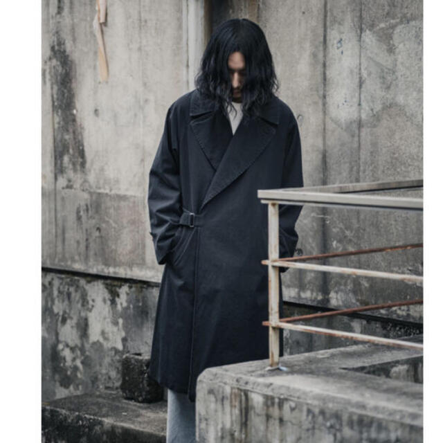 試着のみ　希少　16AW comoli コモリ タイロッケンコート　黒　サイズ0