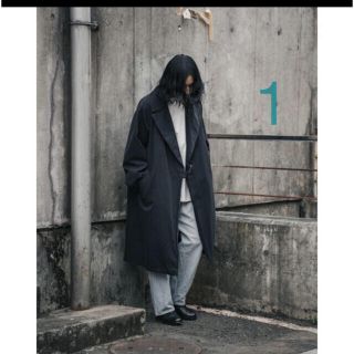 試着のみ　希少　16AW comoli コモリ タイロッケンコート　黒　サイズ0