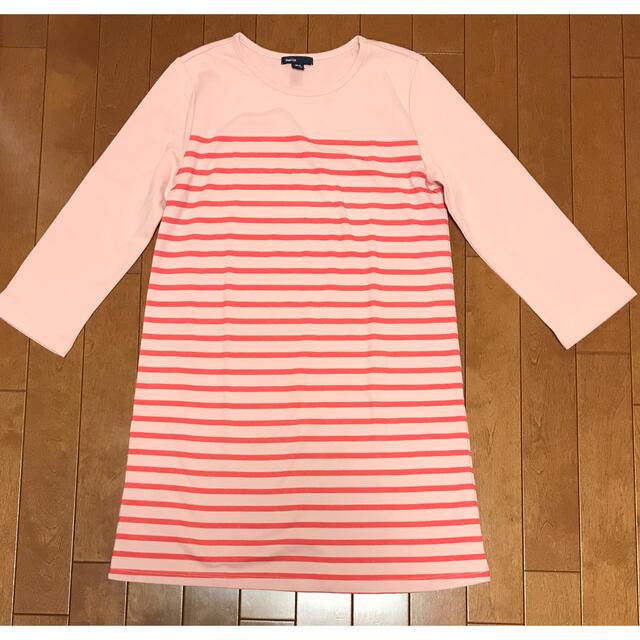 GAP Kids(ギャップキッズ)のボーダーワンピース キッズ/ベビー/マタニティのキッズ服女の子用(90cm~)(ワンピース)の商品写真